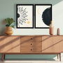 Wallity Set de 2 Cuadros Decorativos MDF Multicolor con Marco de Madera de 38 x 53 cm
